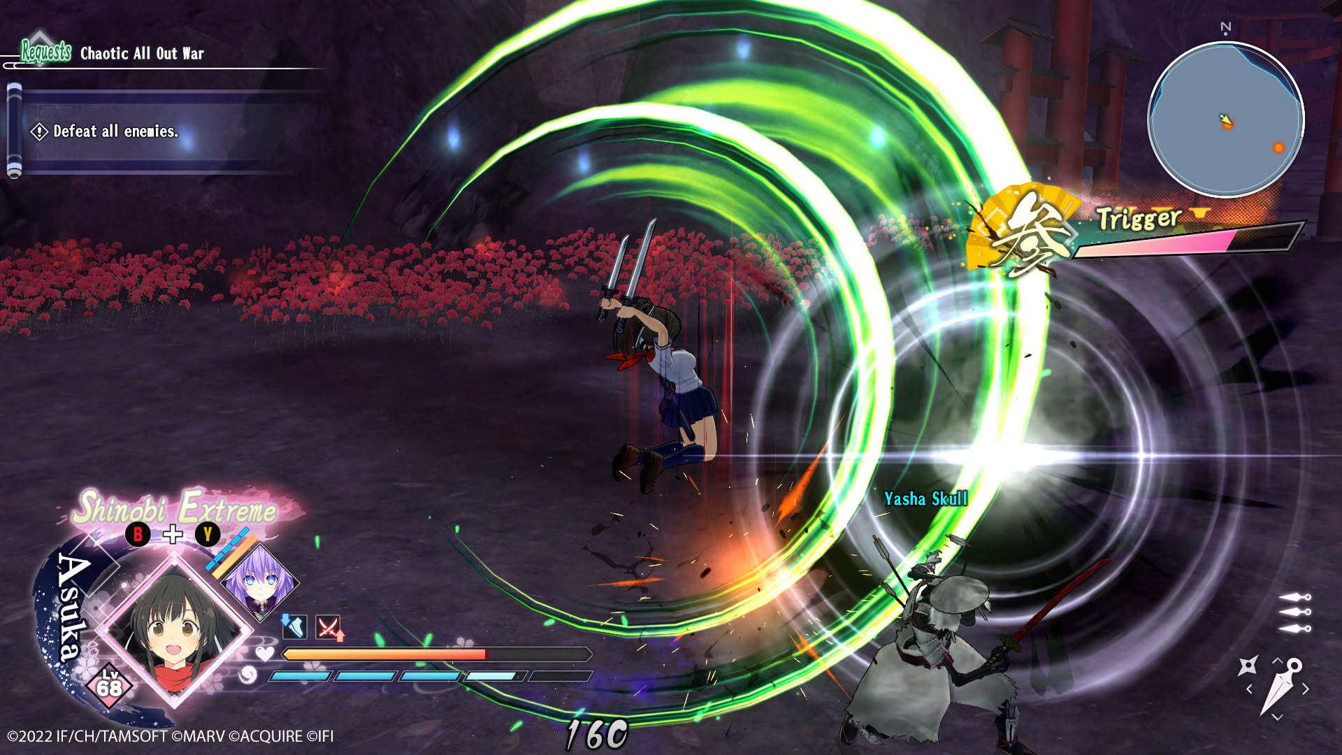 Screenshot for Neptunia x Senran Kagura: Ninja Wars