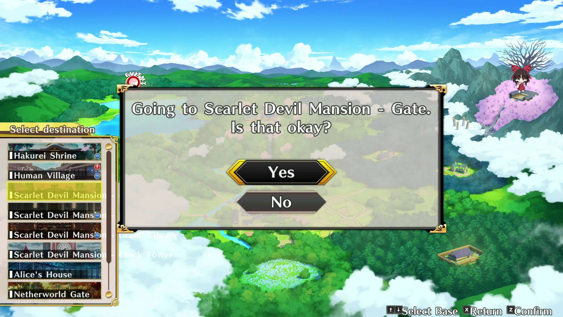 Screenshot for Touhou Genso Wanderer: Foresight