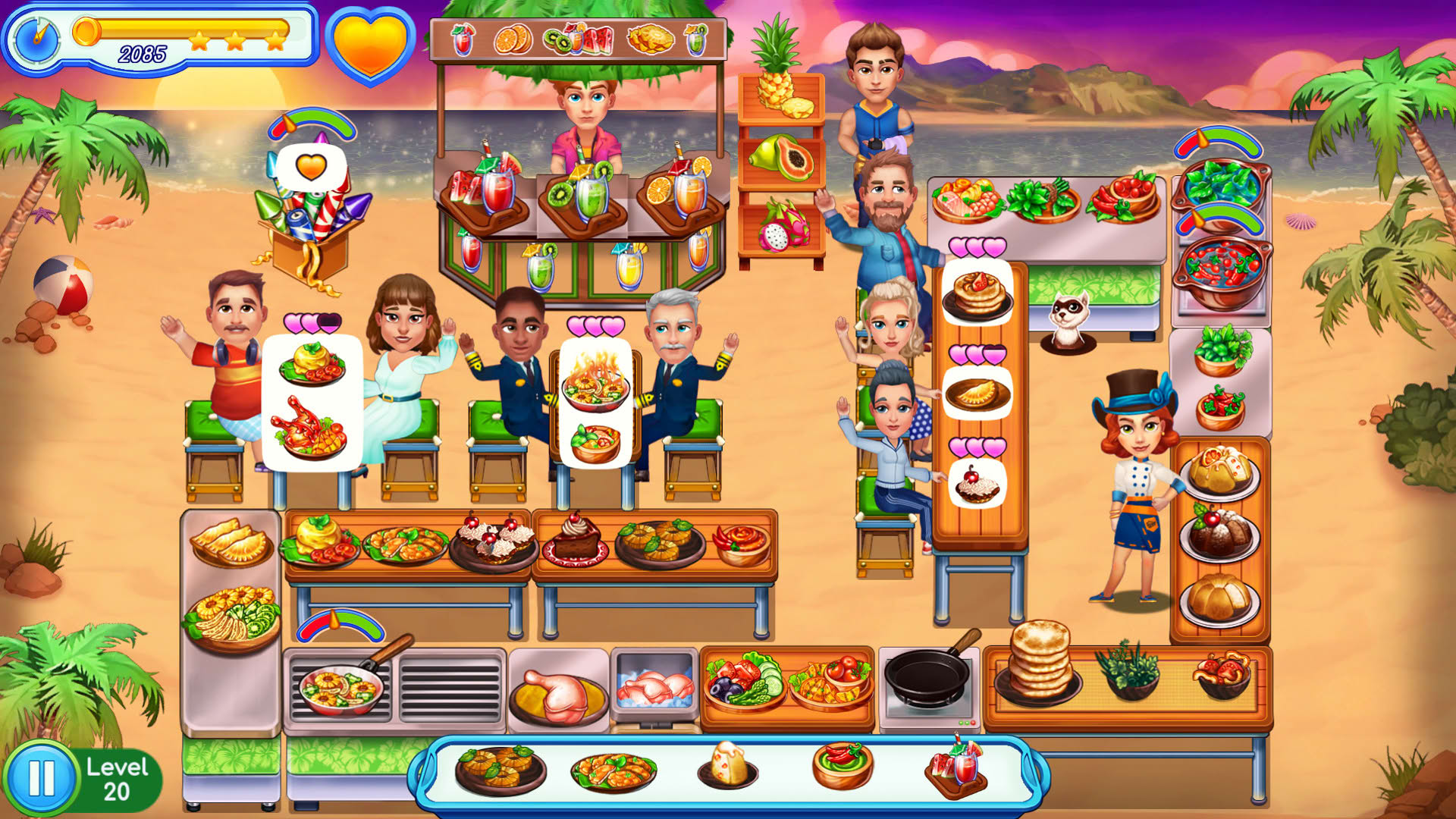 Screenshot for Claire's Cruisin' Cafe: High Seas Cuisine