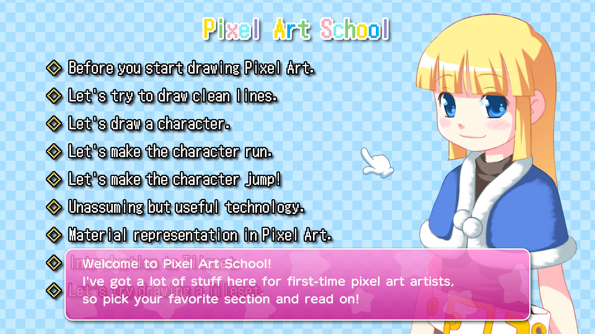 Screenshot for Pixel Art School