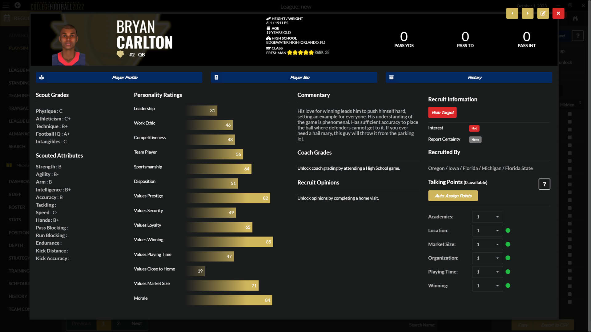 Screenshot for Draft Day Sports: College Football 2022
