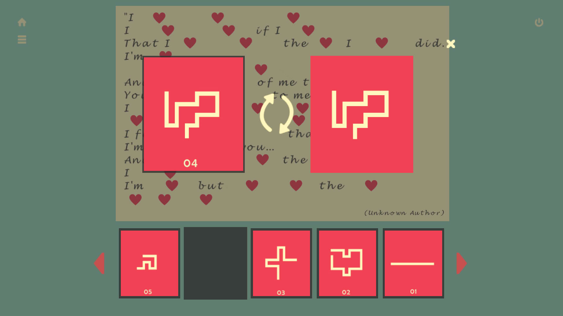 Screenshot for One Line: Letters and Codes