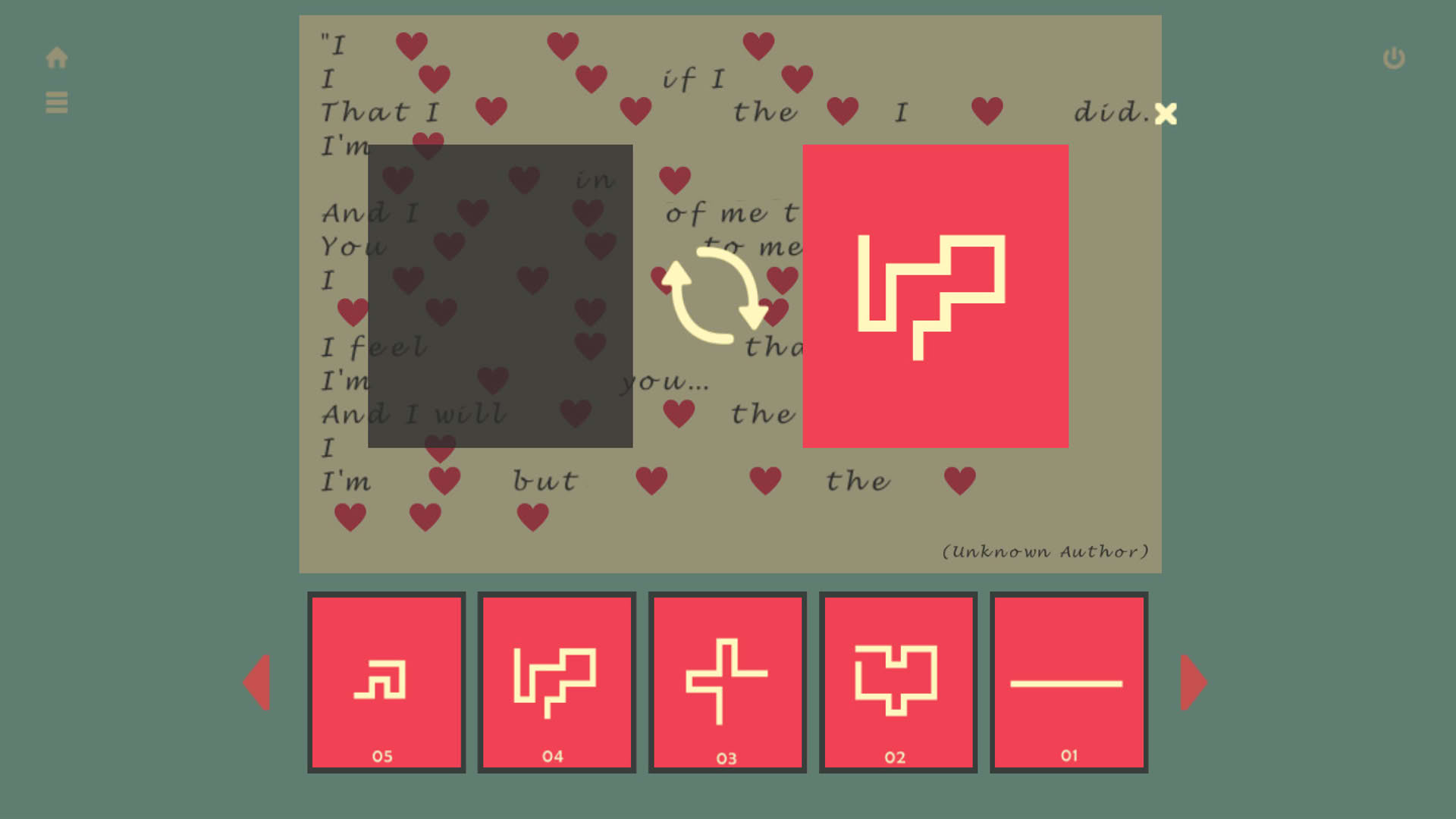 Screenshot for One Line: Letters and Codes
