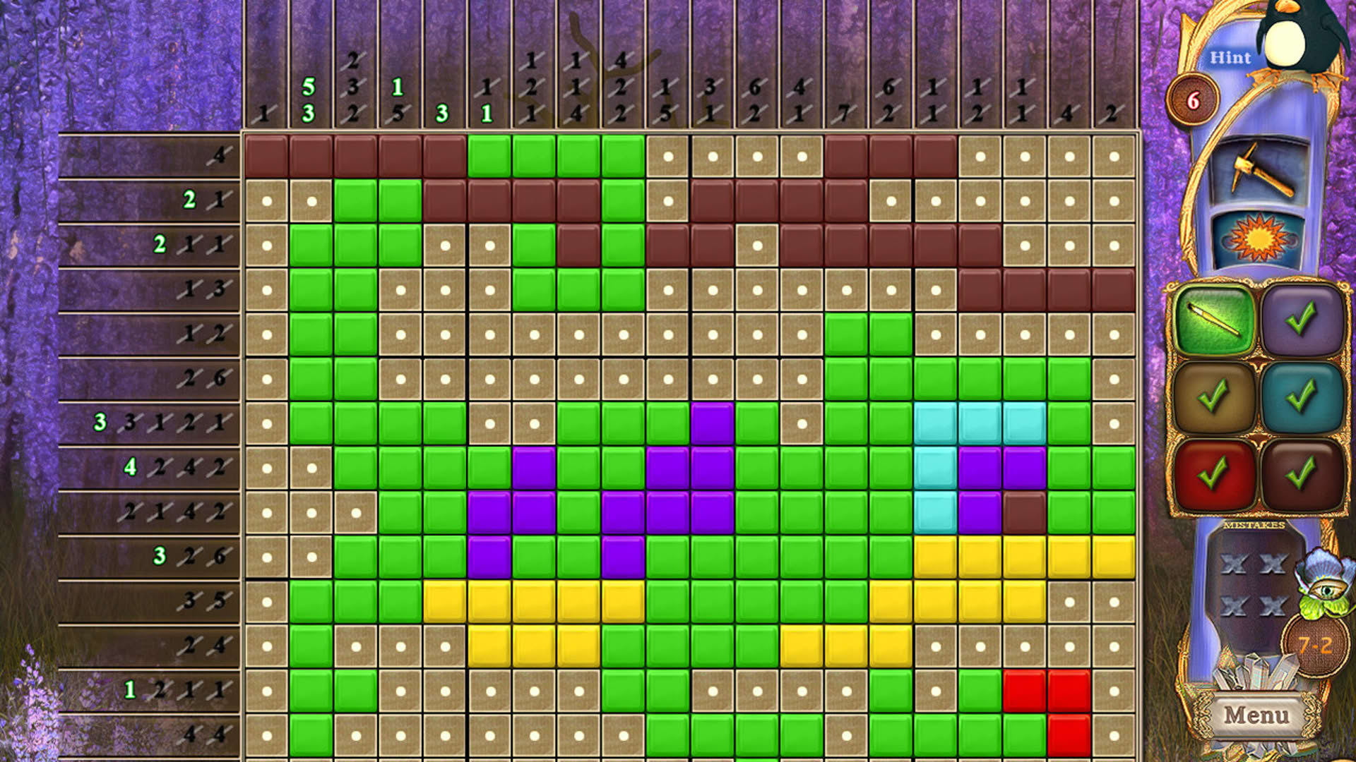 Screenshot for Fantasy Mosaics 35: Day at the Museum