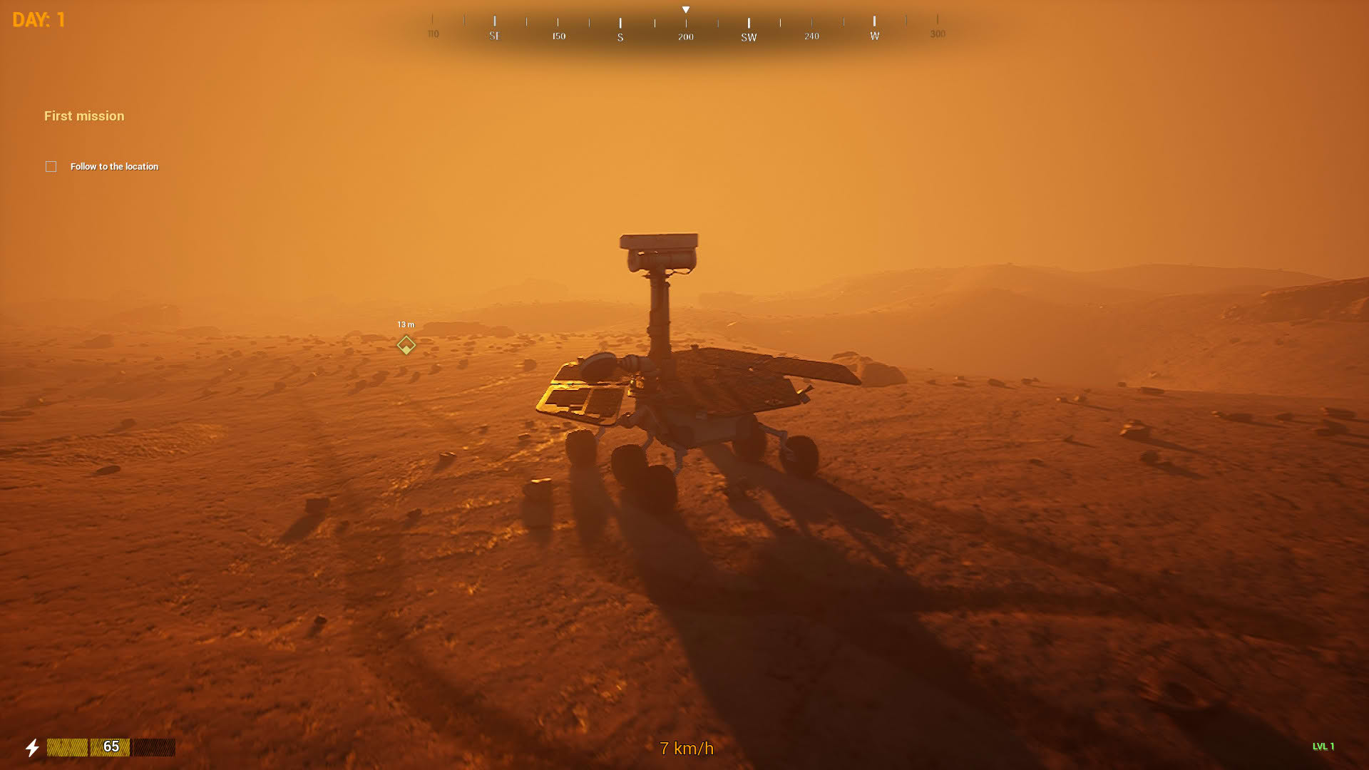 Screenshot for Mars Rover Simulator