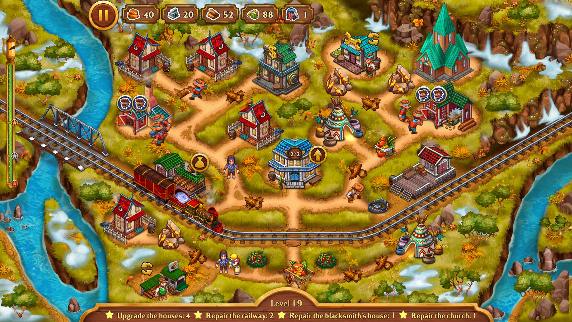 Screenshot for Golden Rails: Road to Klondike