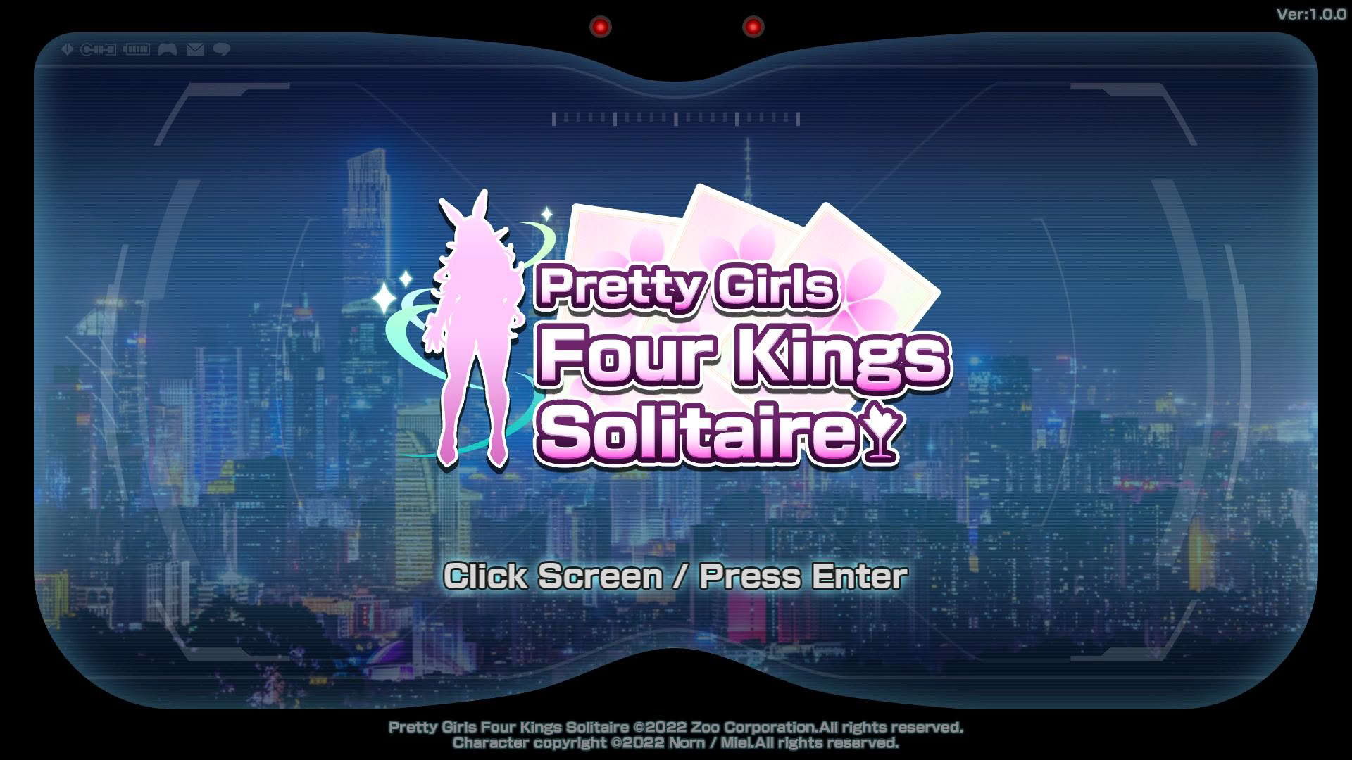 Screenshot for Pretty Girls Four Kings Solitaire