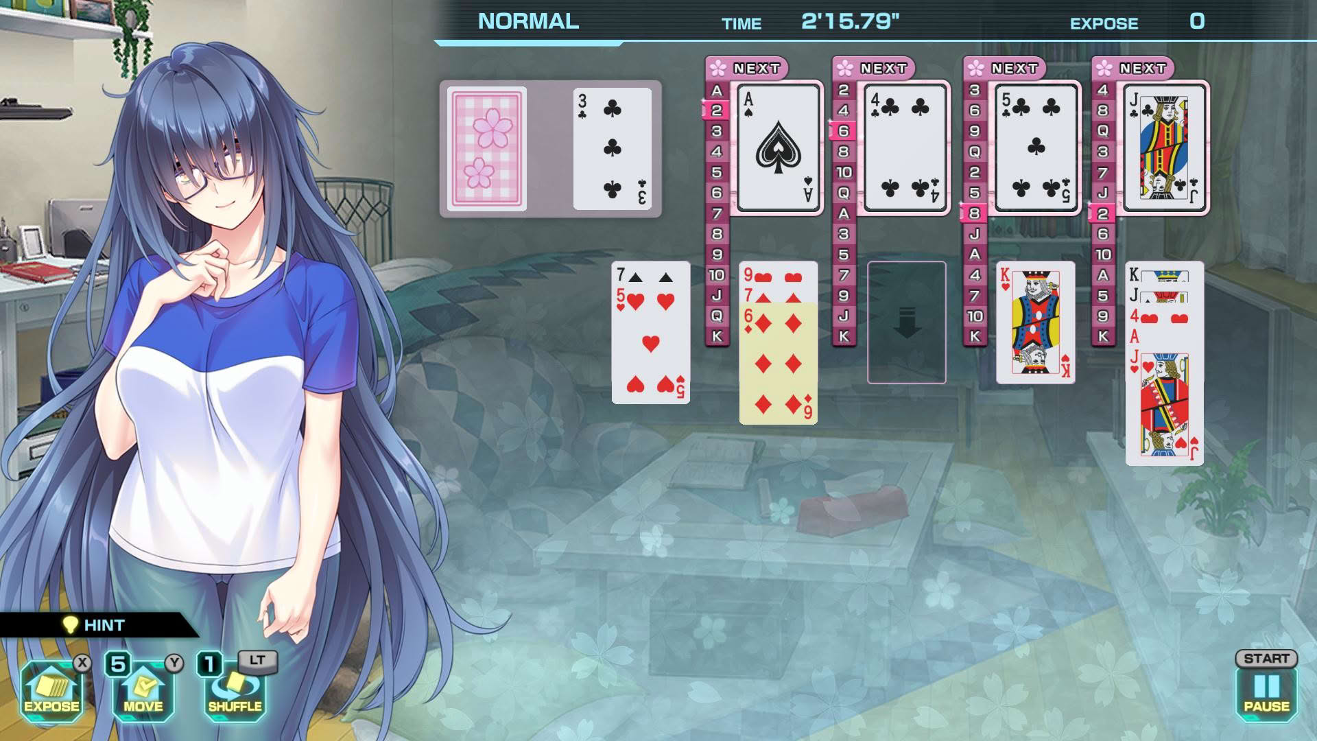 Screenshot for Pretty Girls Four Kings Solitaire
