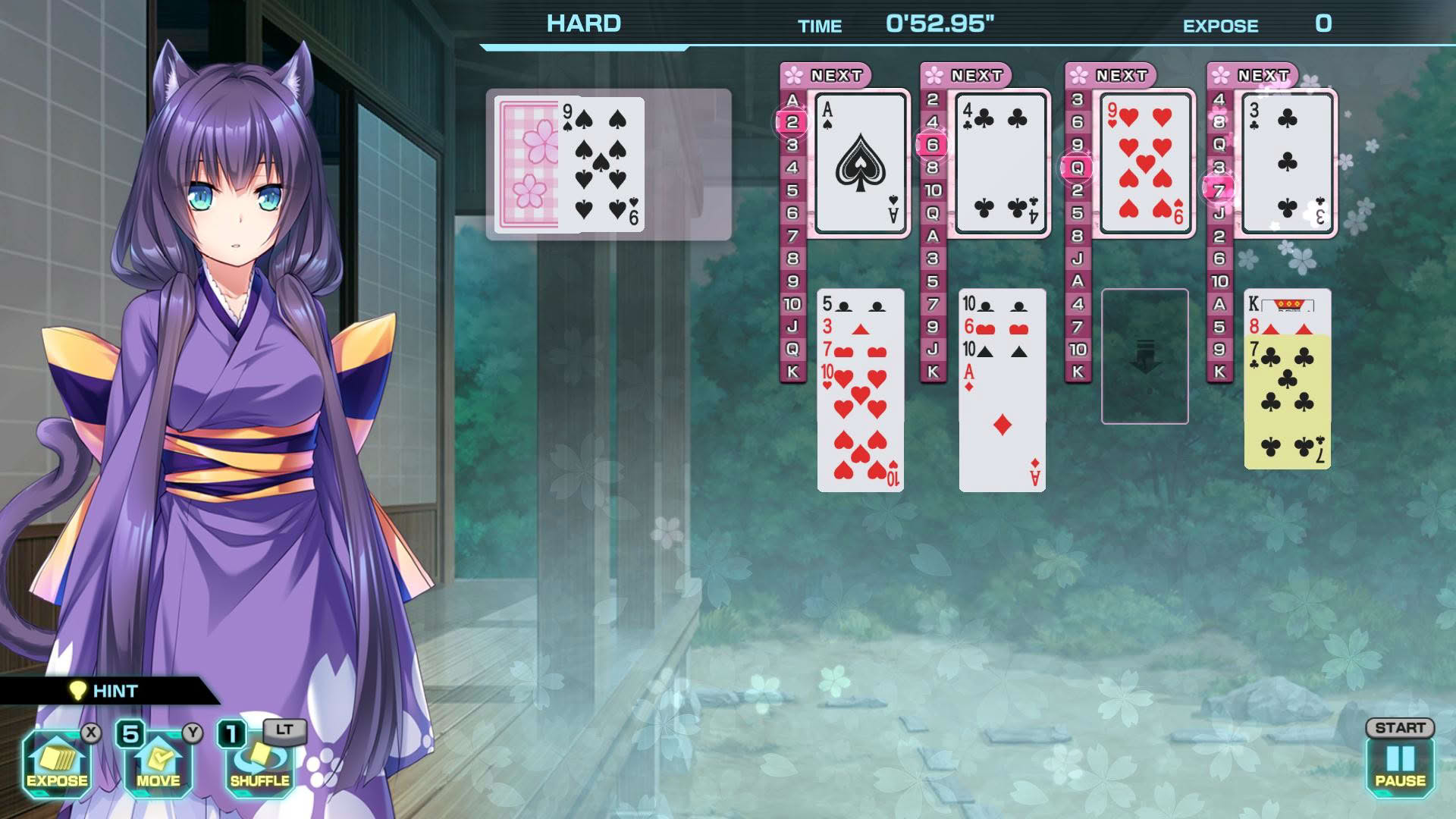 Screenshot for Pretty Girls Four Kings Solitaire