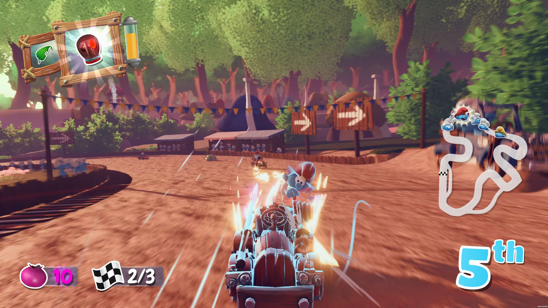 Screenshot for Smurfs Kart
