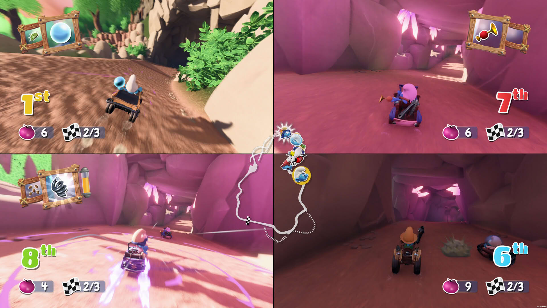 Screenshot for Smurfs Kart