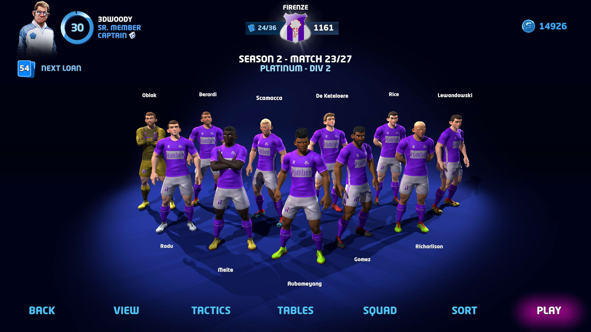 Screenshot for Sociable Soccer 24