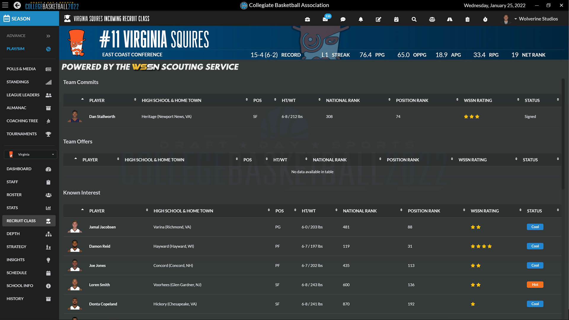 Screenshot for Draft Day Sports: College Basketball 2022