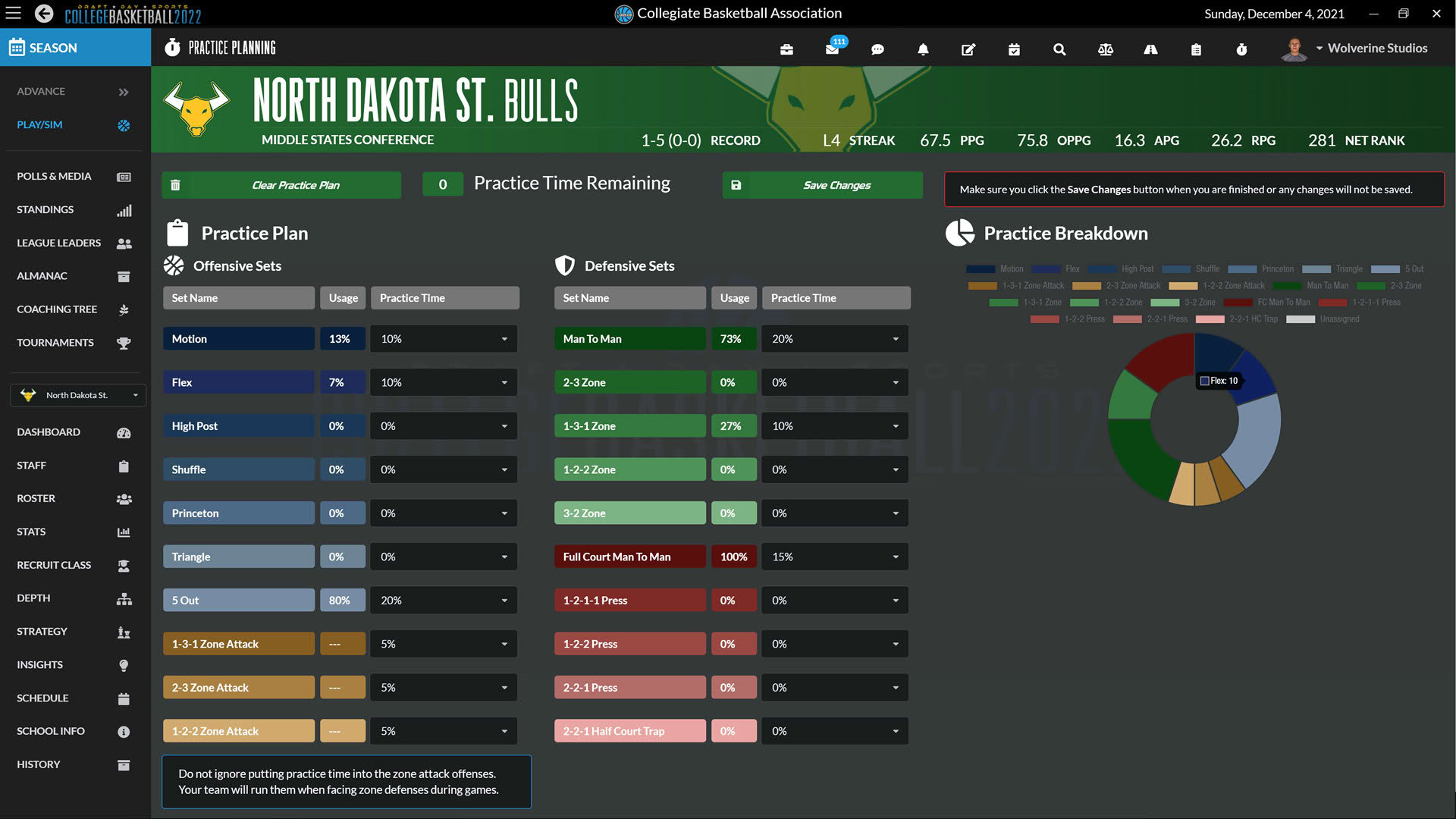 Screenshot for Draft Day Sports: College Basketball 2022