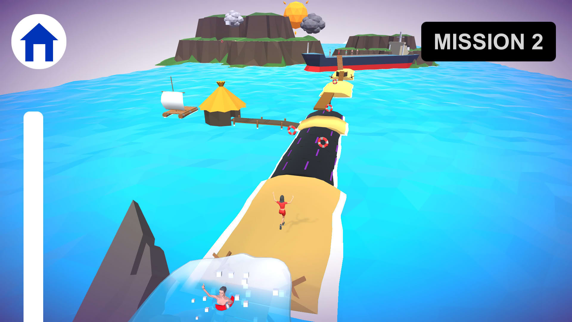 Screenshot for Waves Running Simulator