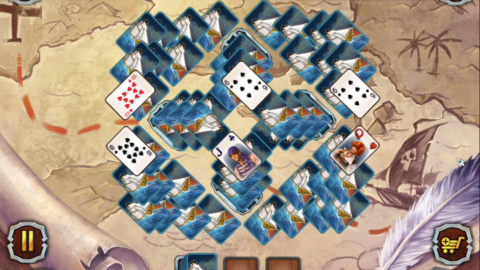 Screenshot for Pirate Solitaire 2
