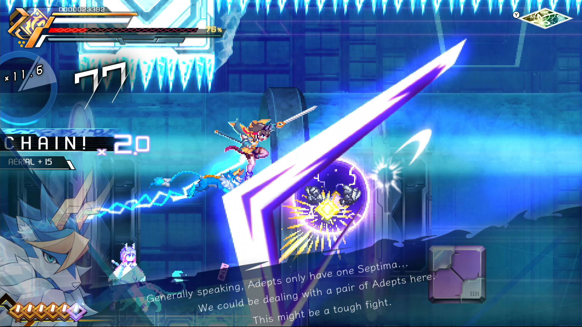 Screenshot for Azure Striker Gunvolt 3