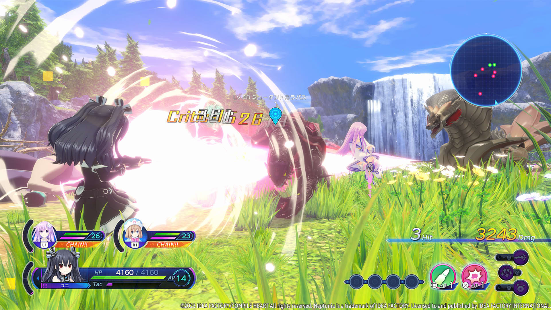 Screenshot for Neptunia: Sisters vs. Sisters