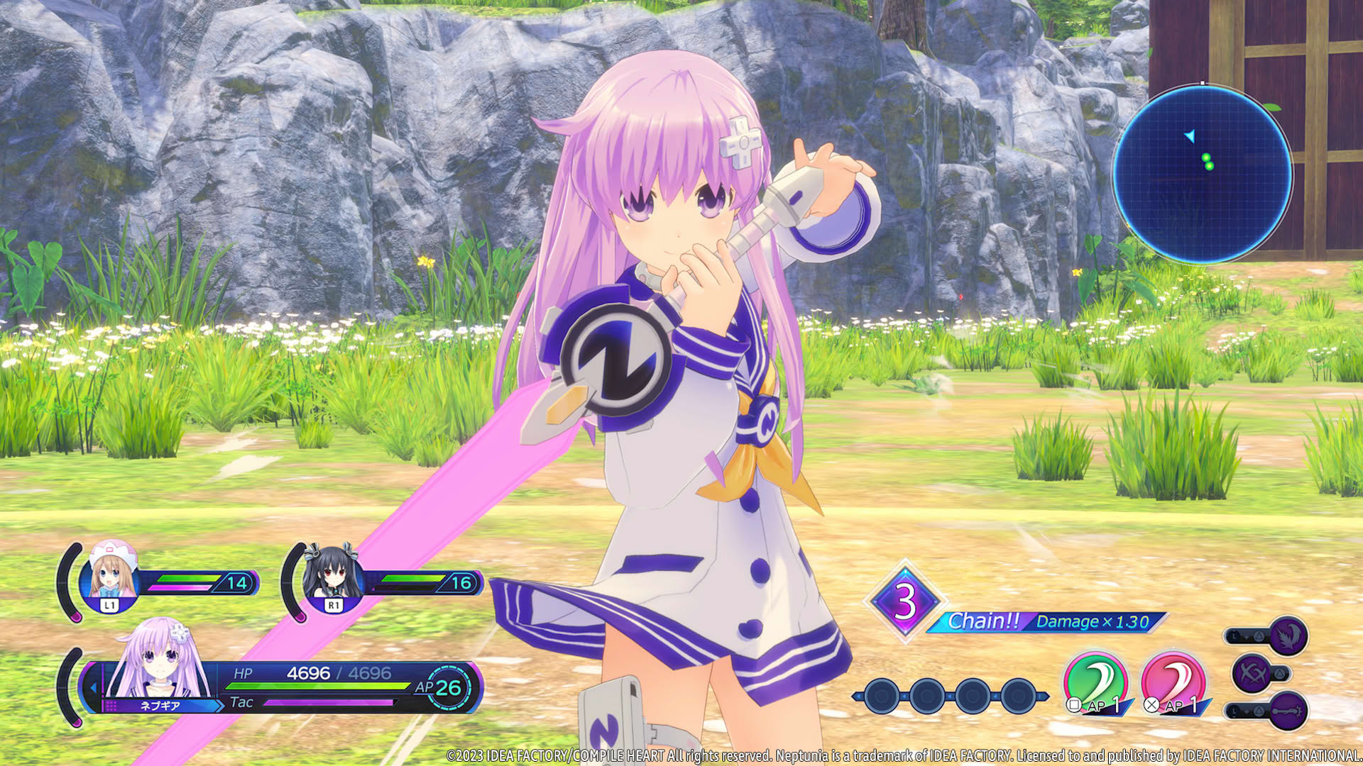 Screenshot for Neptunia: Sisters vs. Sisters