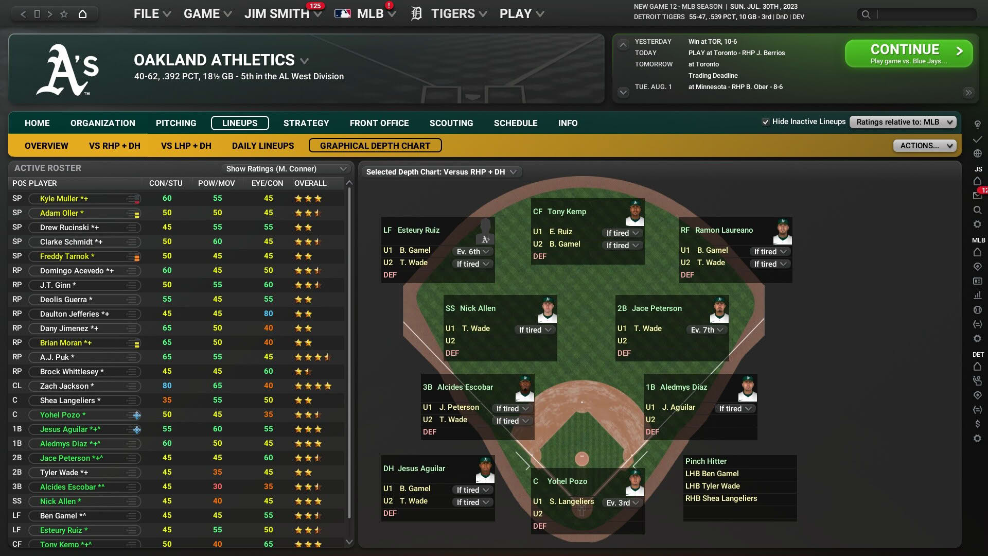 Screenshot for Out of the Park Baseball 24