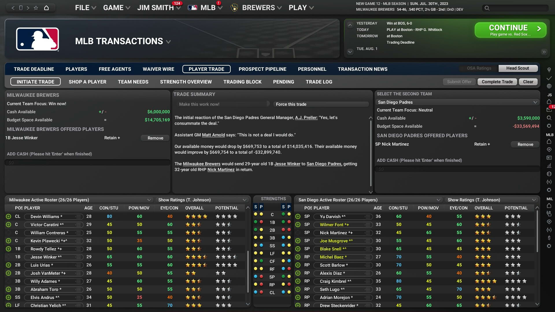 Screenshot for Out of the Park Baseball 24