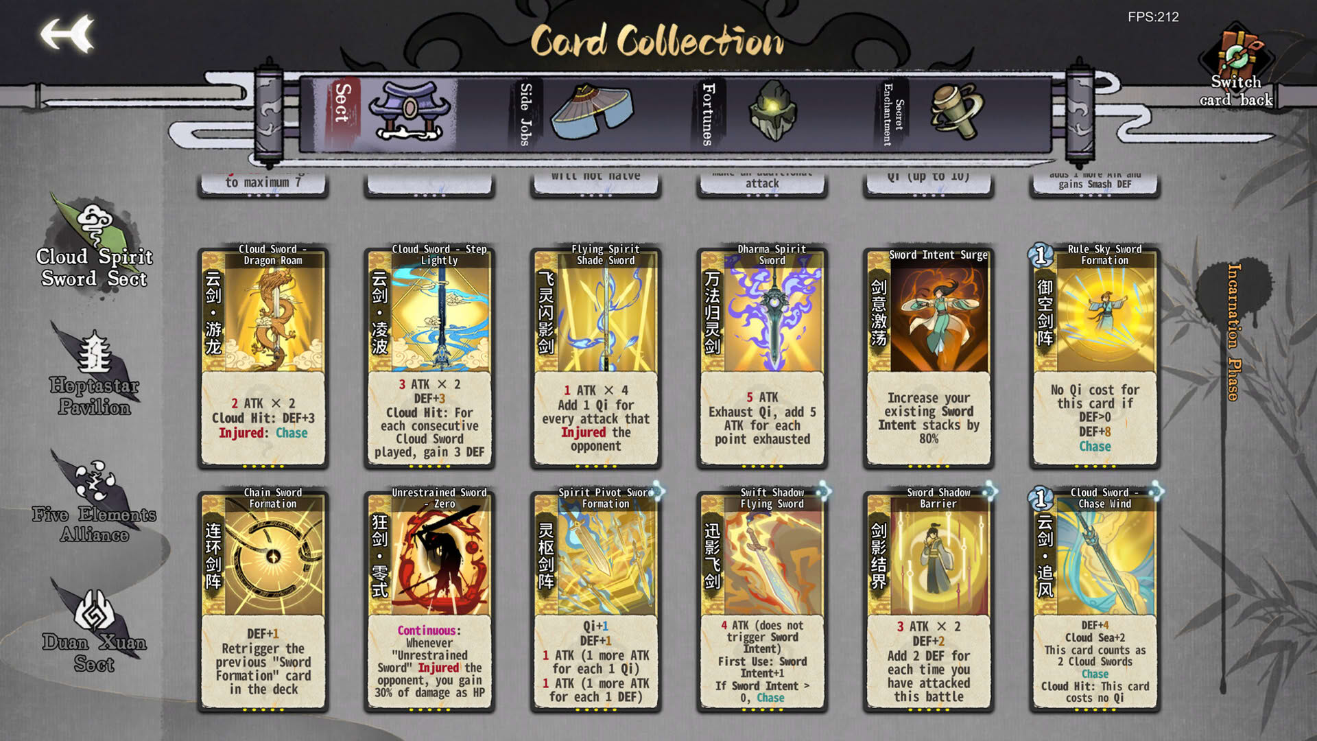 Screenshot for Yi Xian: The Cultivation Card Game
