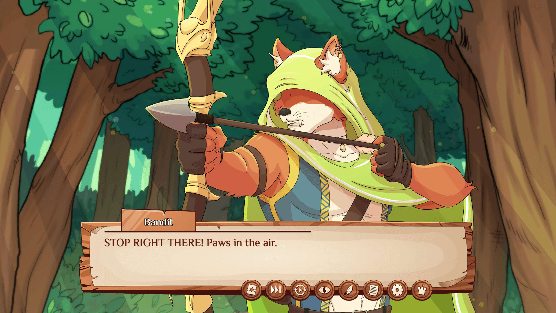 Screenshot for Burrow of the Fallen Bear: A Gay Furry Visual Novel