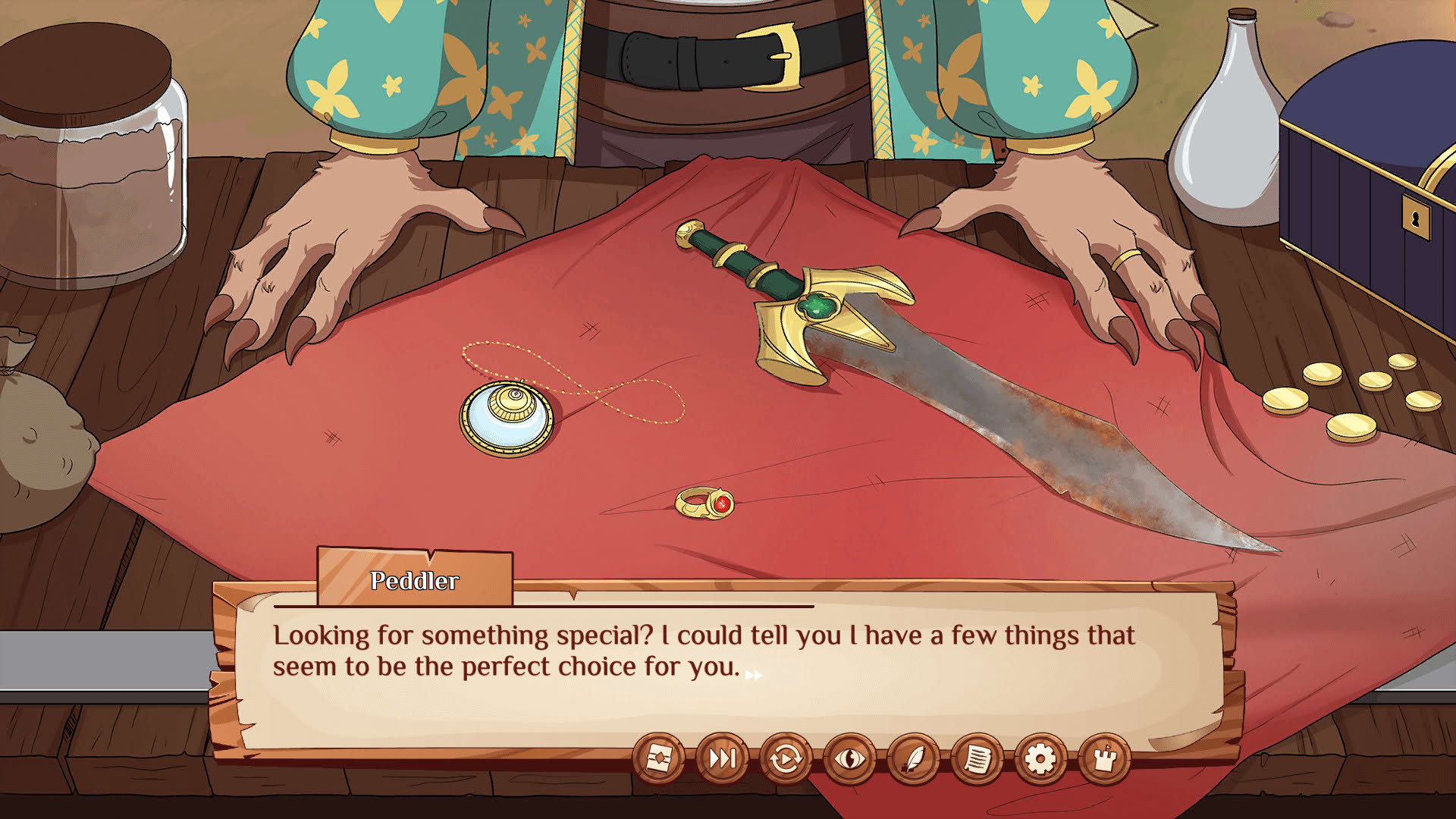 Screenshot for Burrow of the Fallen Bear: A Gay Furry Visual Novel