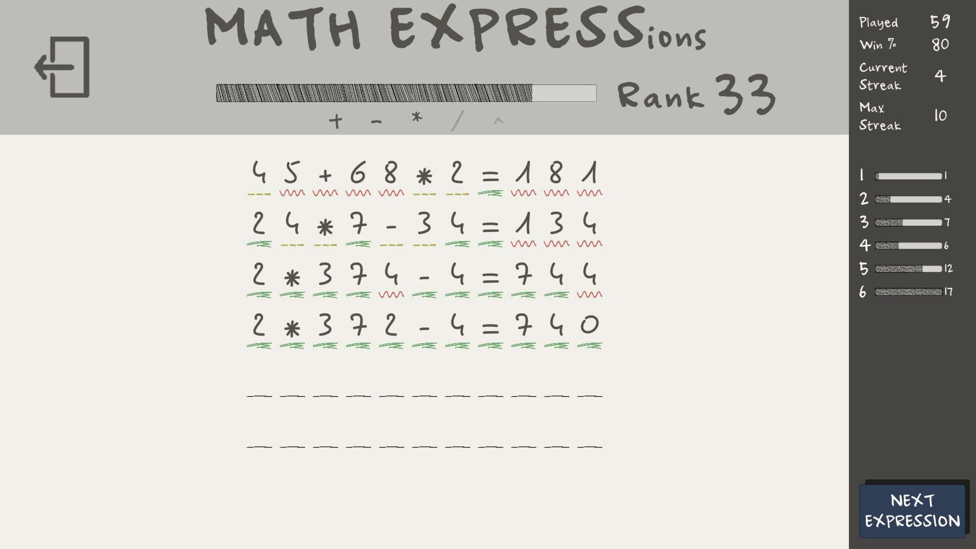 Screenshot for Math Expressions