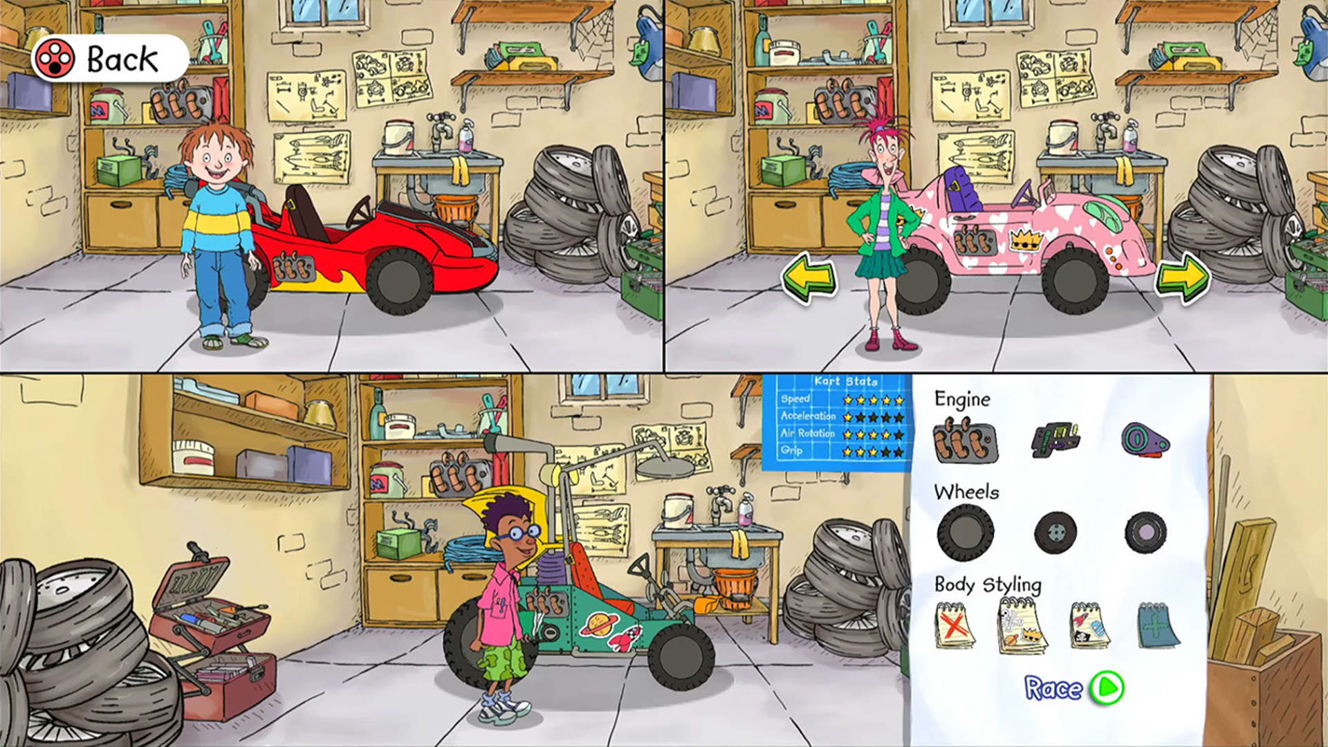 Screenshot for Horrid Henry's Krazy Karts