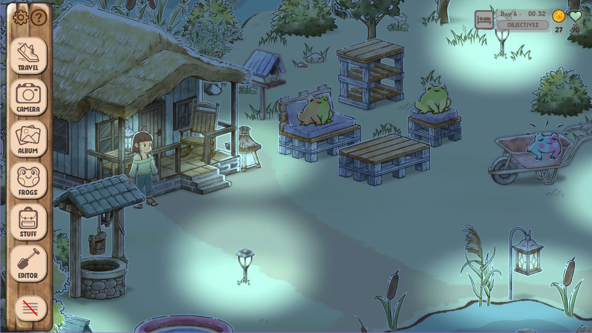 Screenshot for Kamaeru: A Frog Refuge