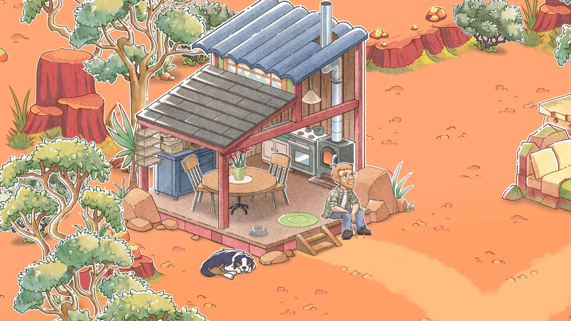Screenshot for Kamaeru: A Frog Refuge