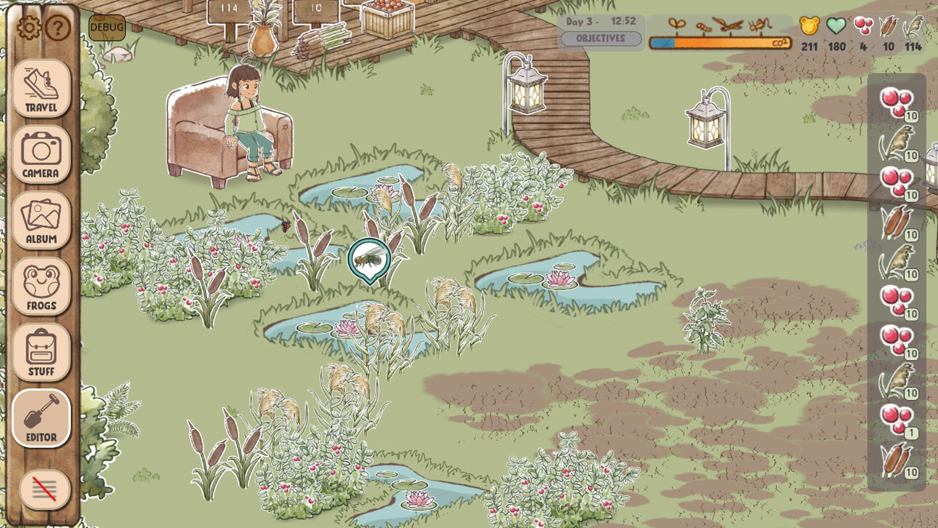 Screenshot for Kamaeru: A Frog Refuge