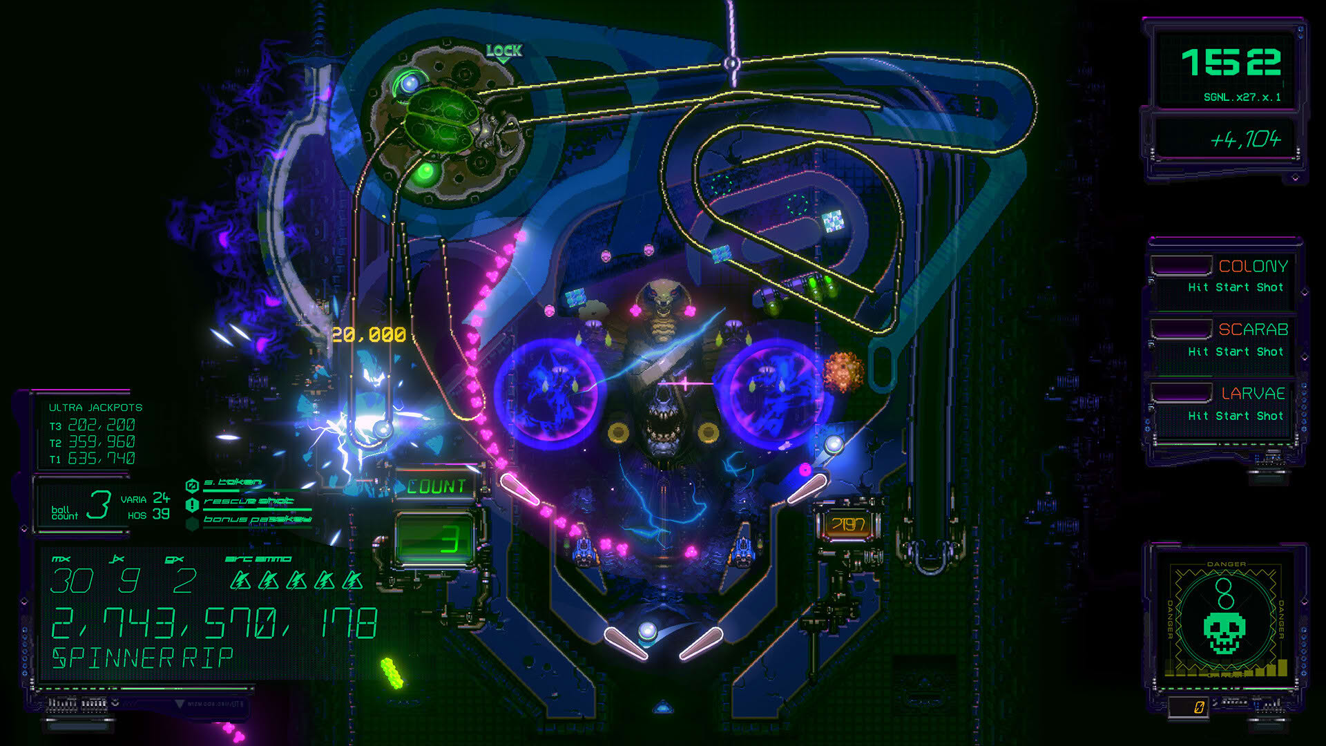 Screenshot for Xenotilt: Hostile Pinball Action