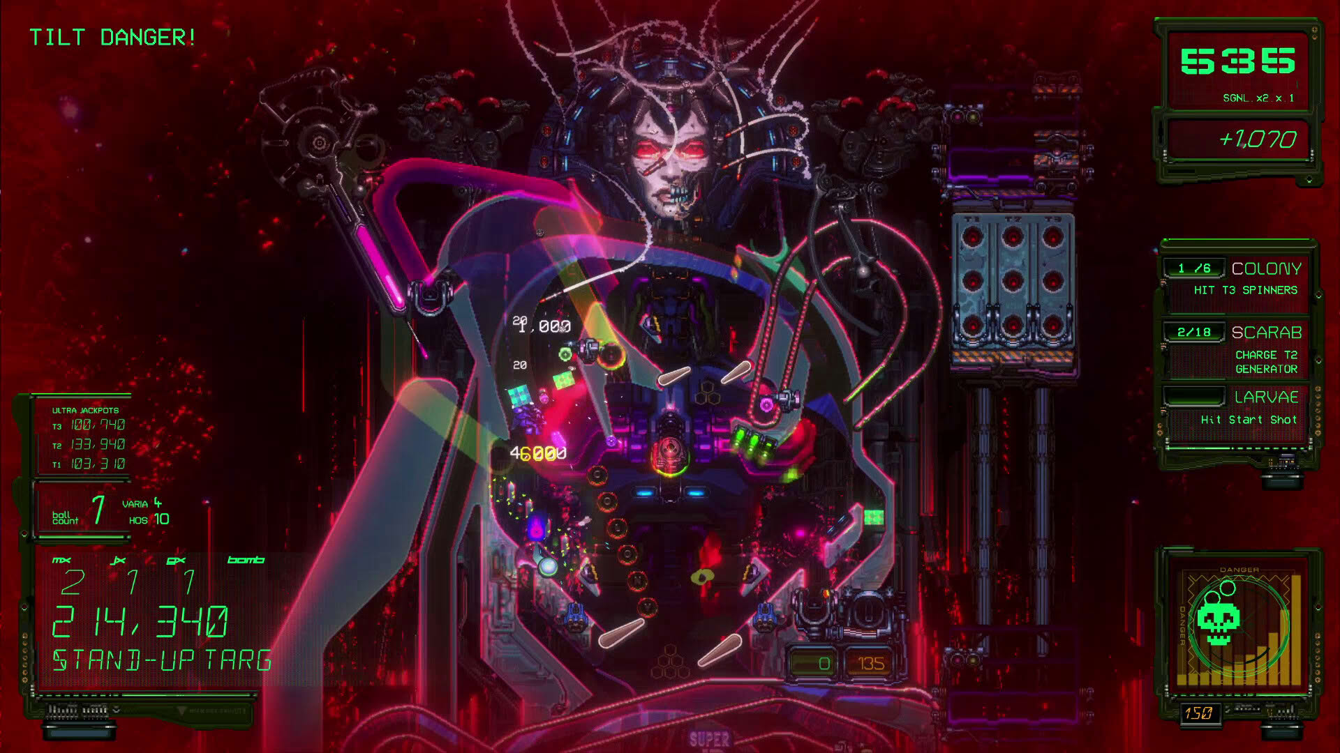 Screenshot for Xenotilt: Hostile Pinball Action