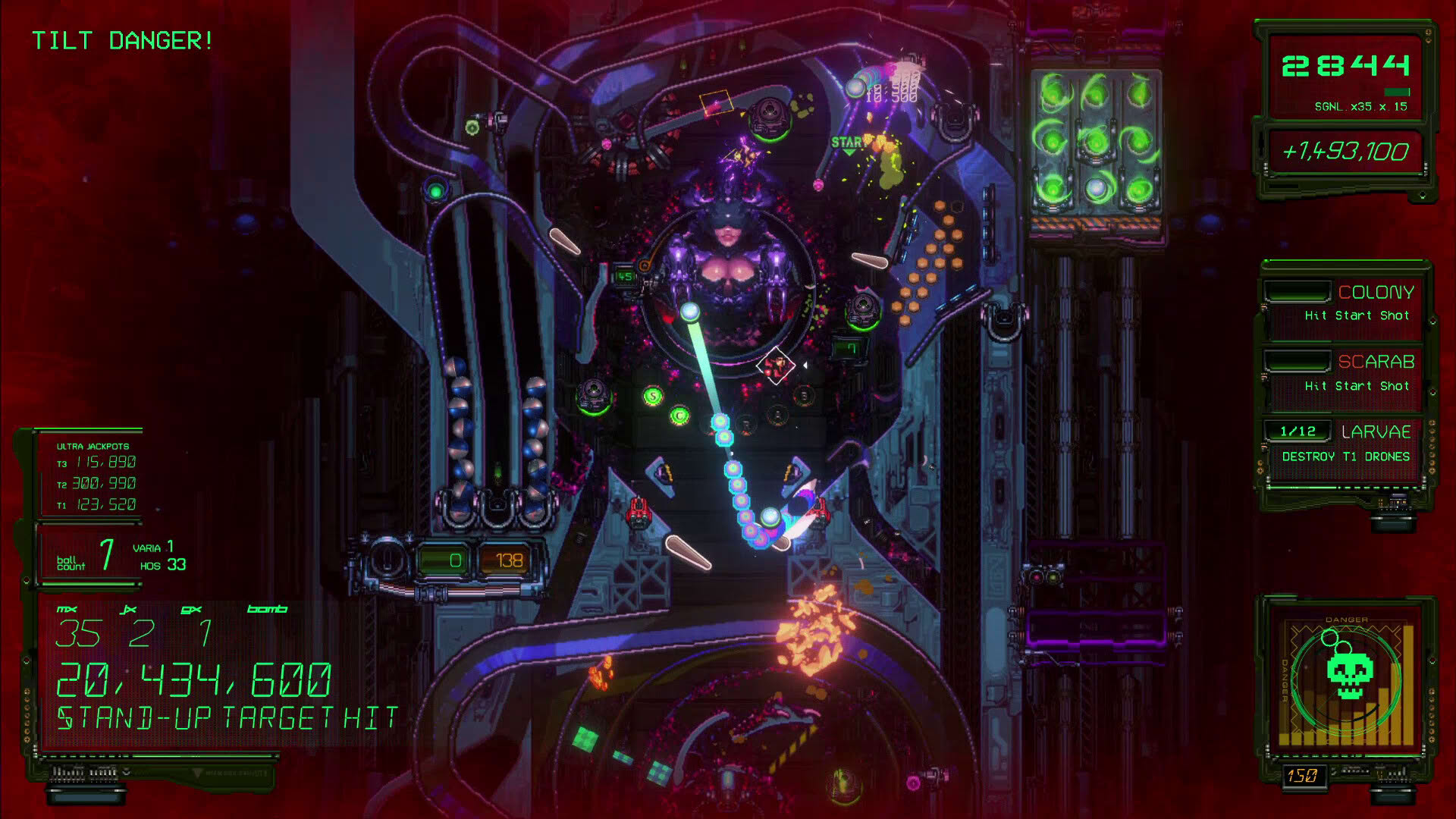 Screenshot for Xenotilt: Hostile Pinball Action
