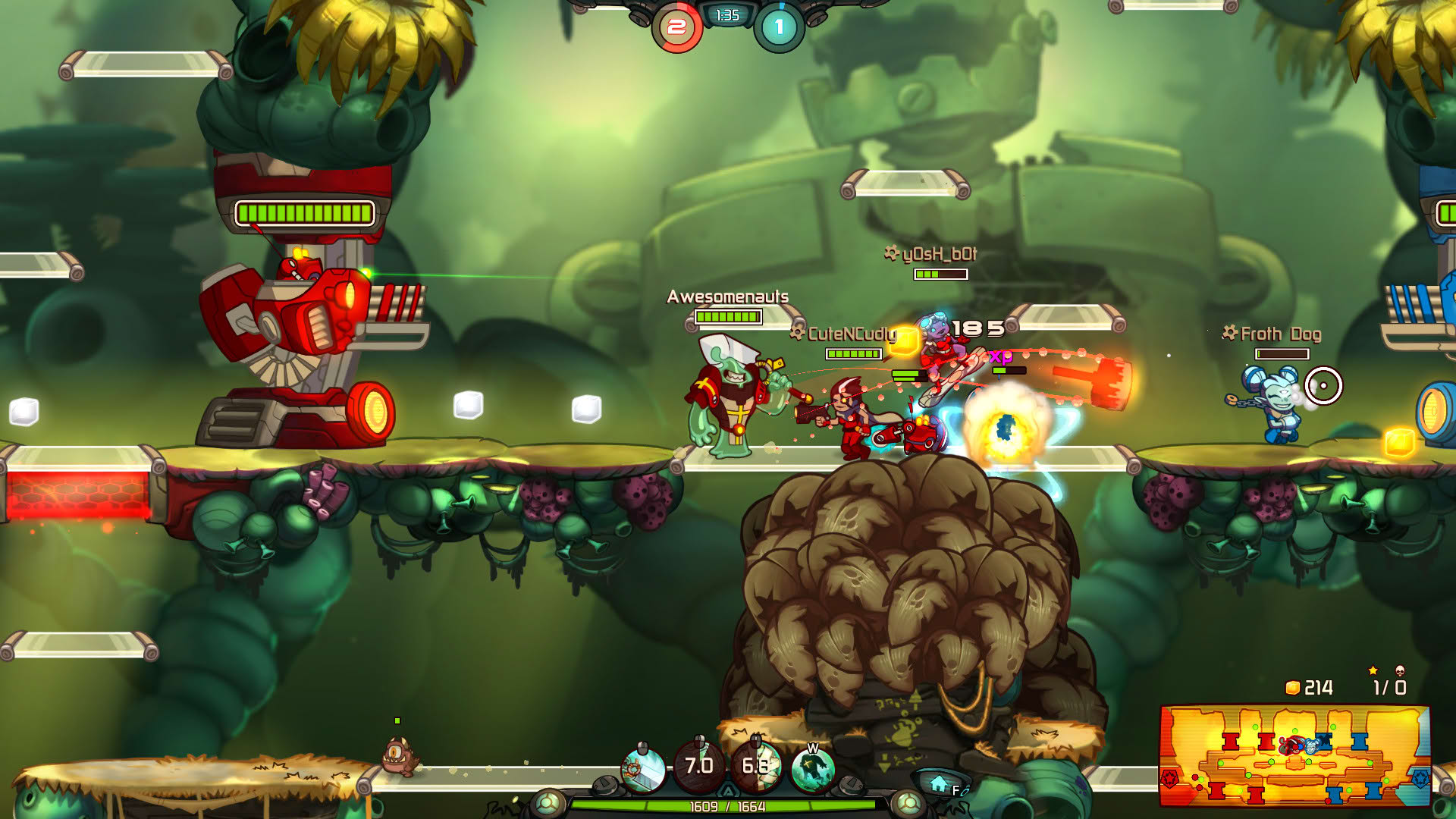 Screenshot for Awesomenauts