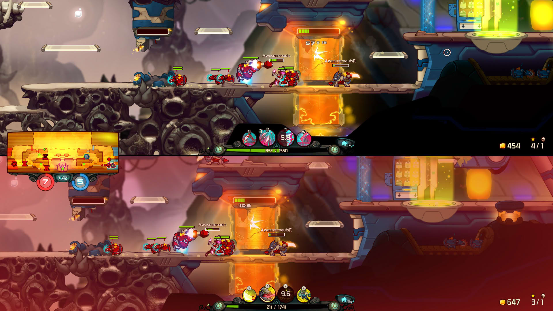 Screenshot for Awesomenauts