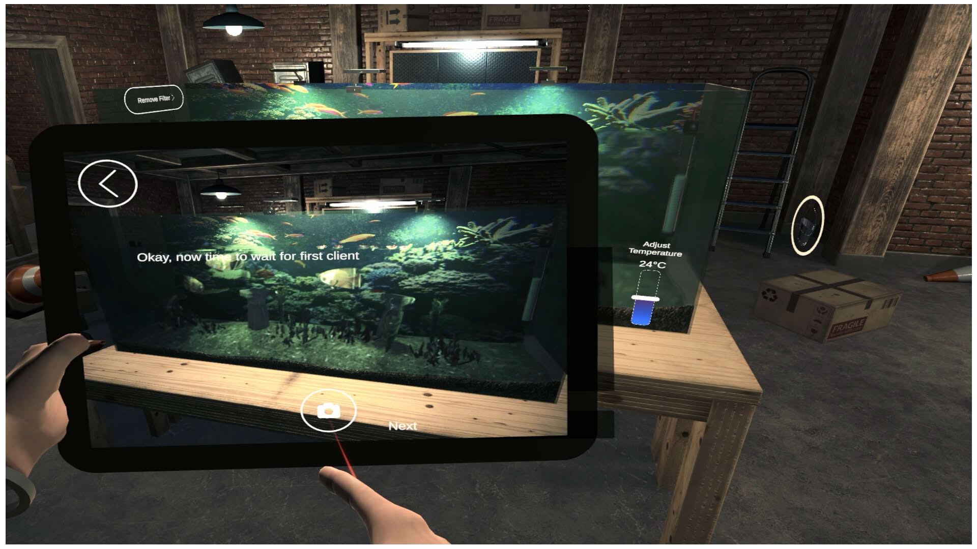 Screenshot for Aquarist Simulator VR