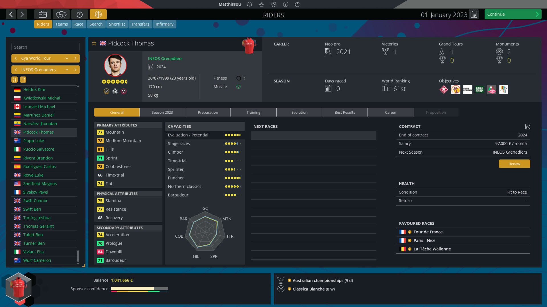 Screenshot for Pro Cycling Manager 2023