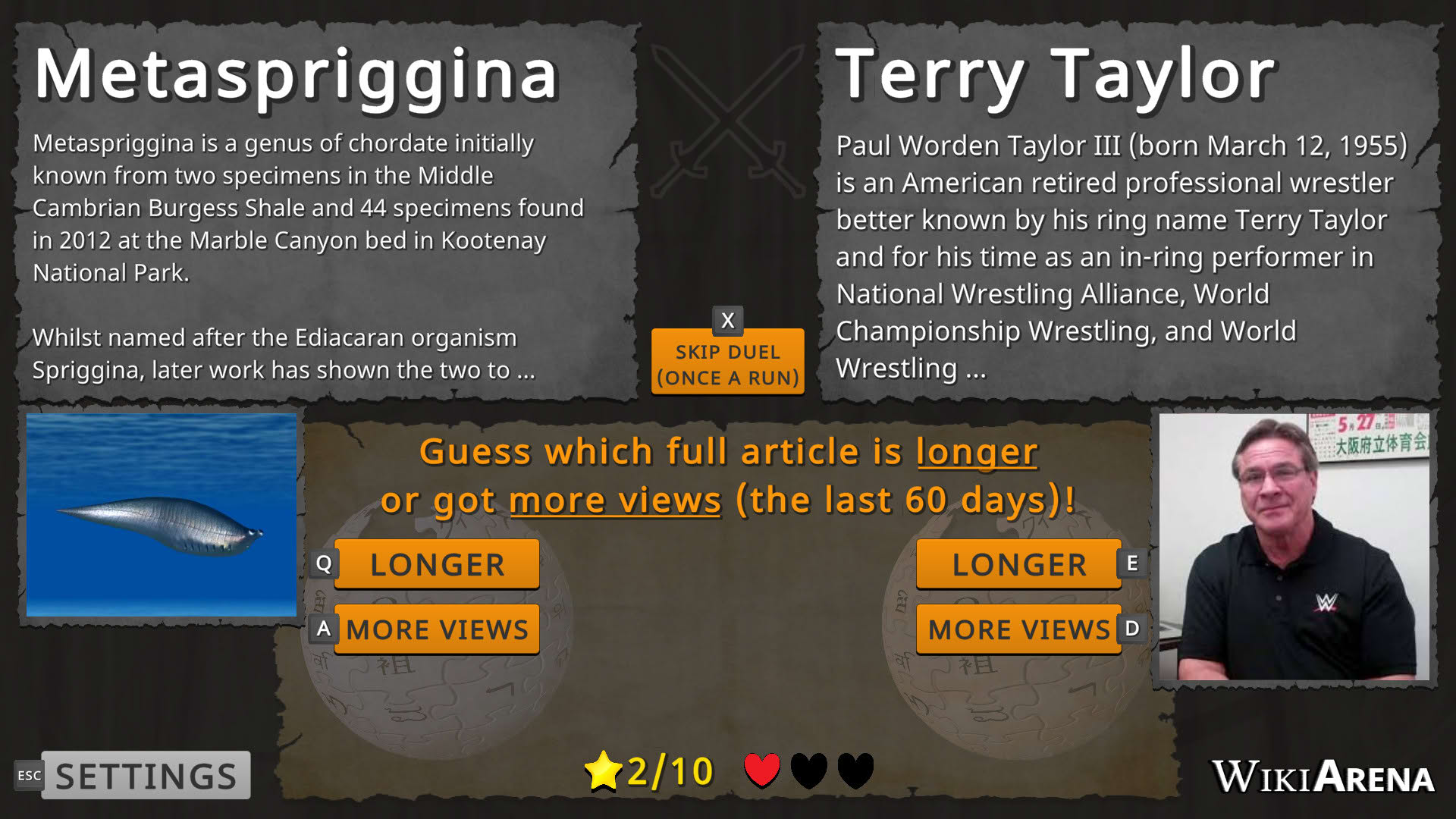 Screenshot for WikiArena