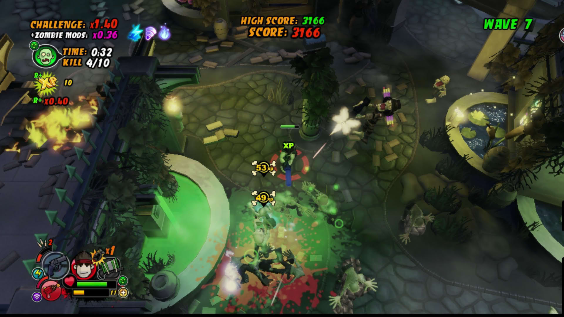 Screenshot for All Zombies Must Die! Scorepocalypse