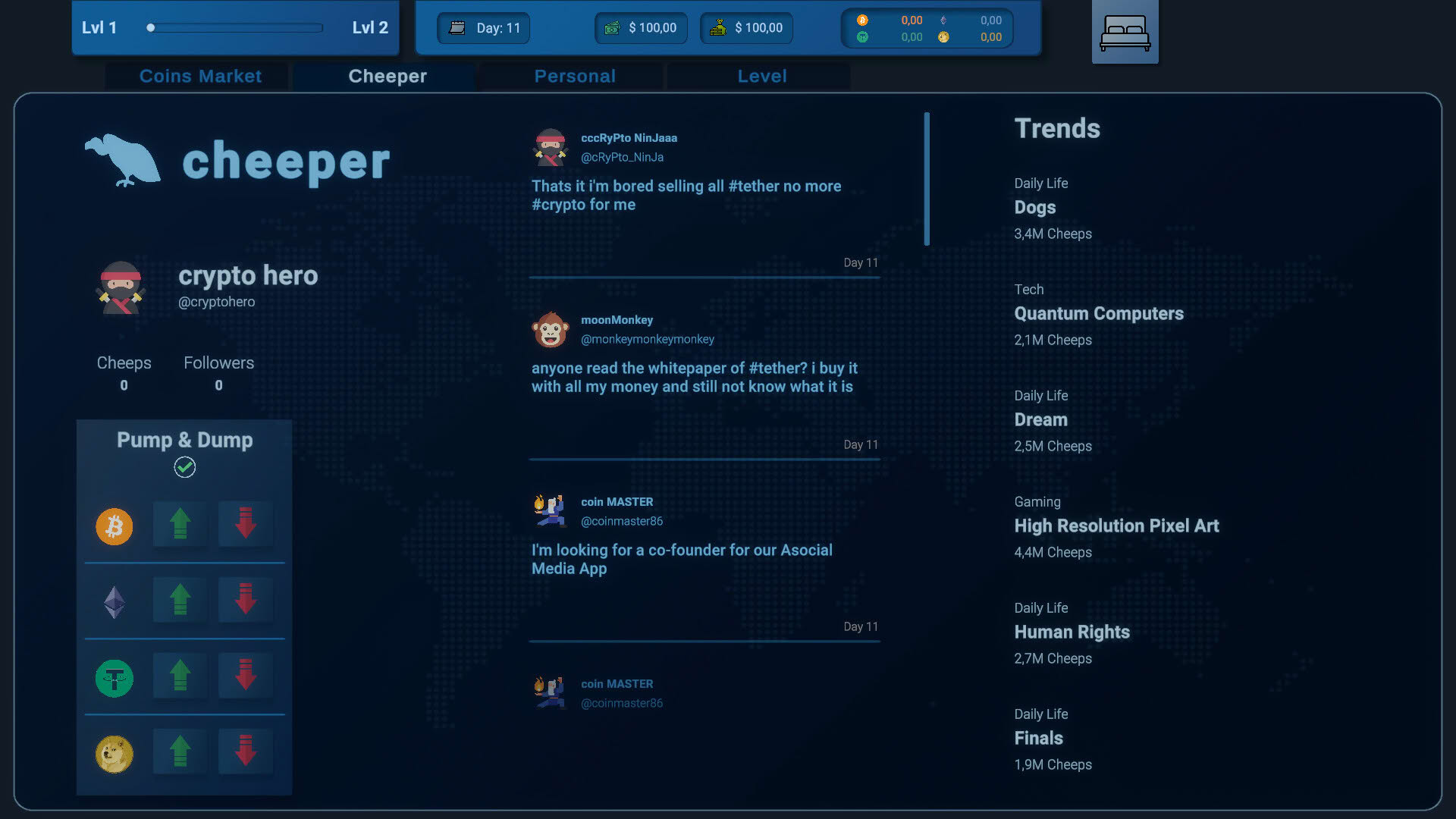 Screenshot for Coin Trader Simulator