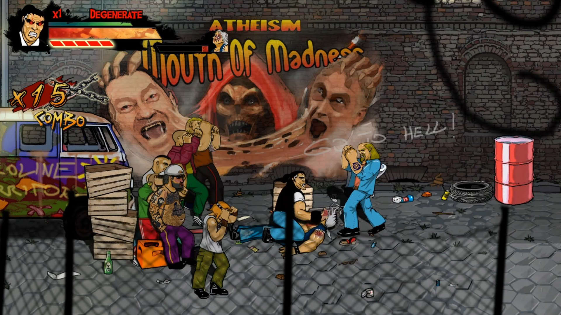 Screenshot for Skinny & Franko: Fists of Violence