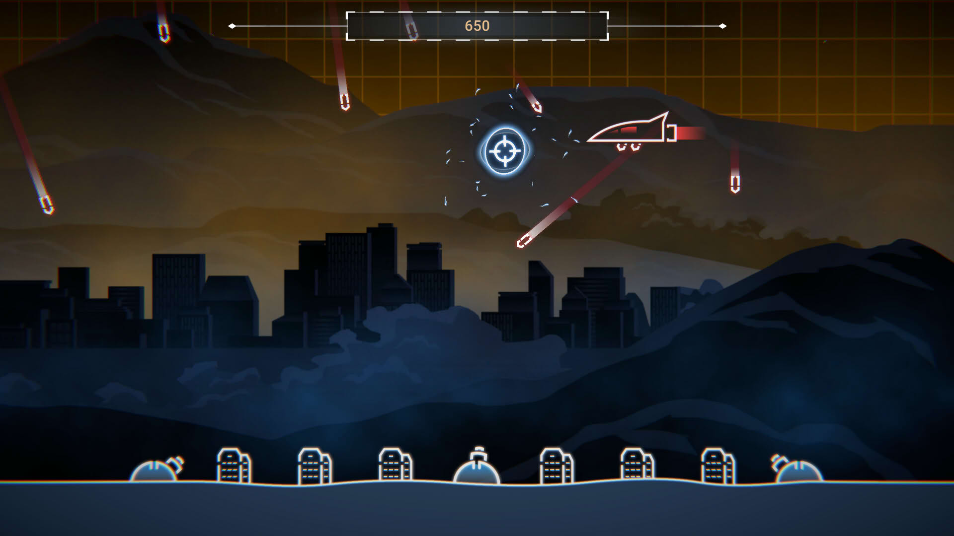Screenshot for Missile Command: Recharged