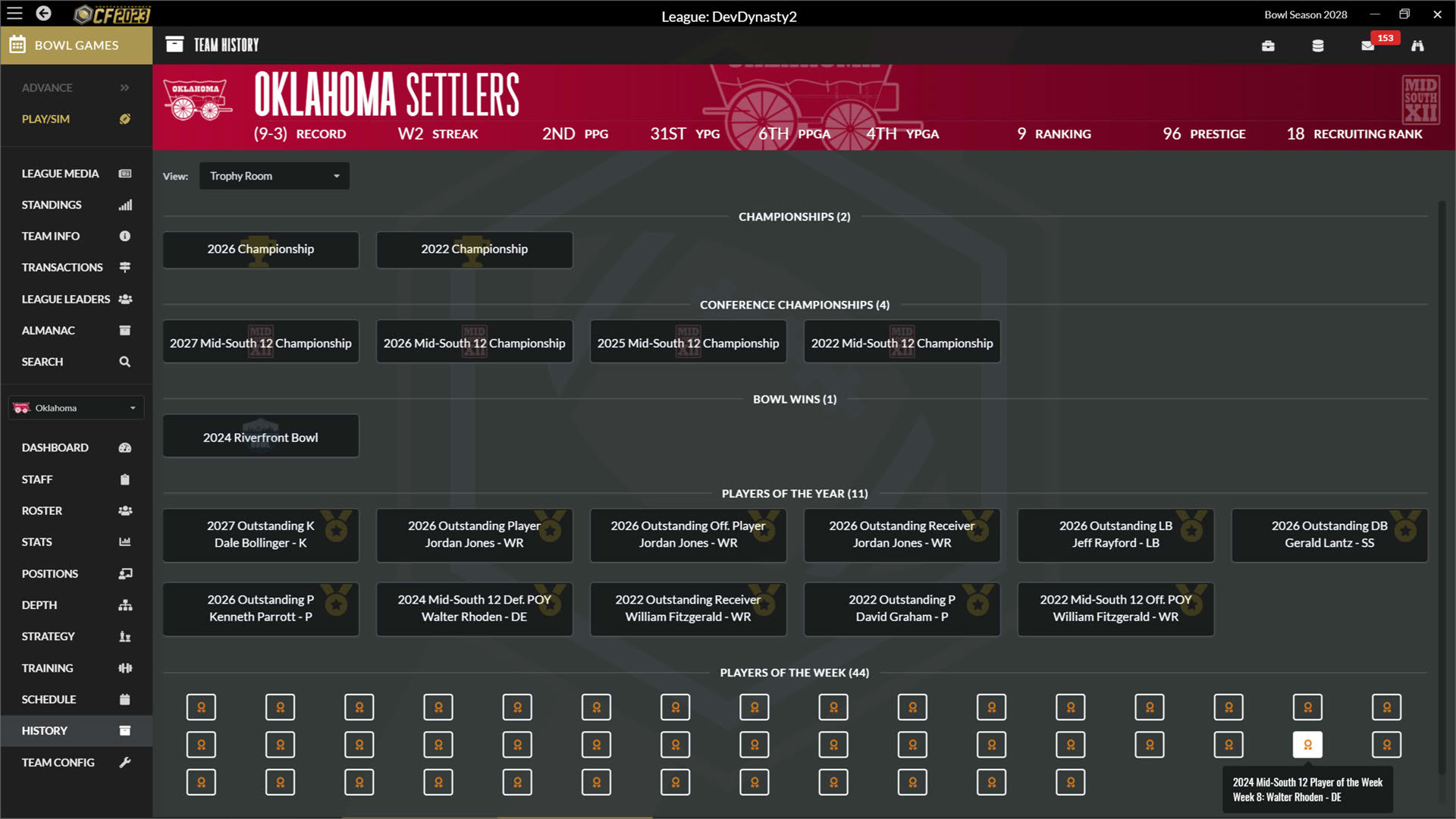 Screenshot for Draft Day Sports: College Football 2023