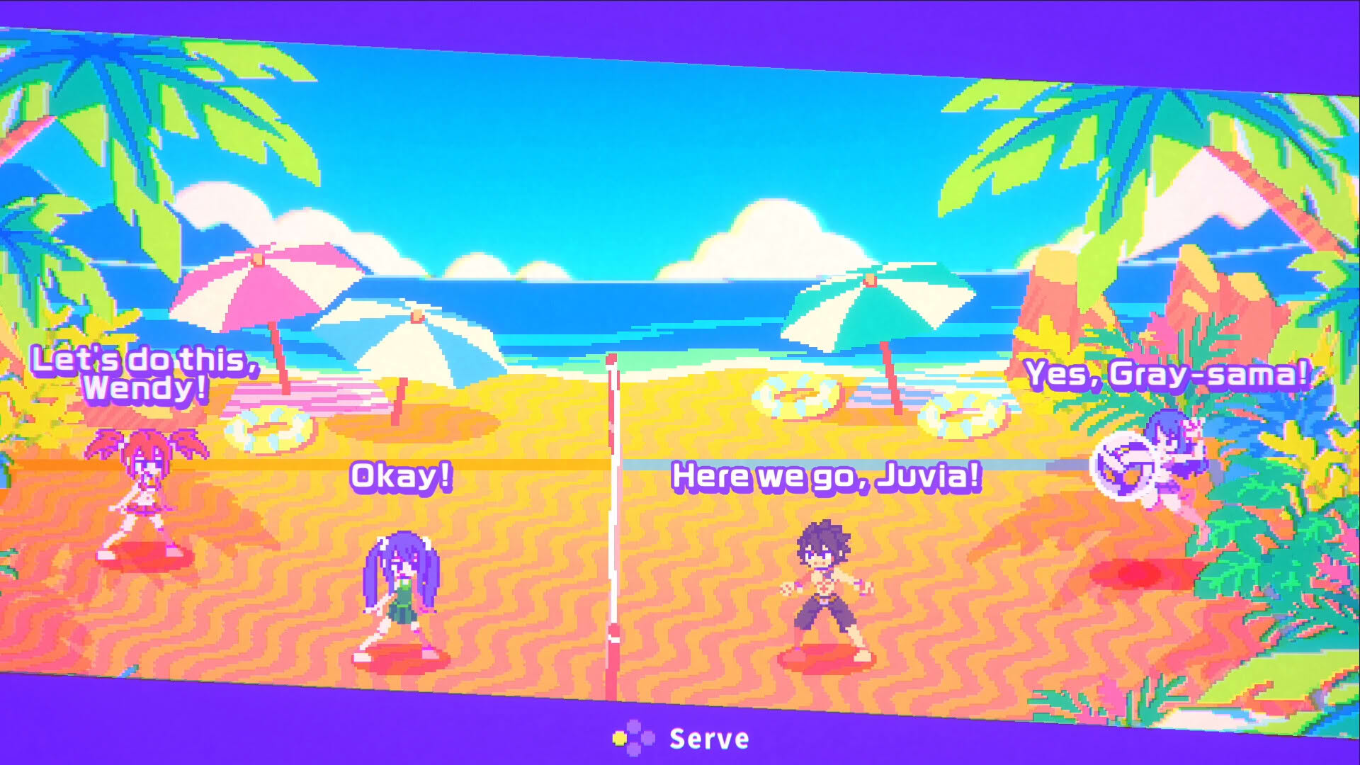 Screenshot for Fairy Tail: Beach Volleyball Havoc