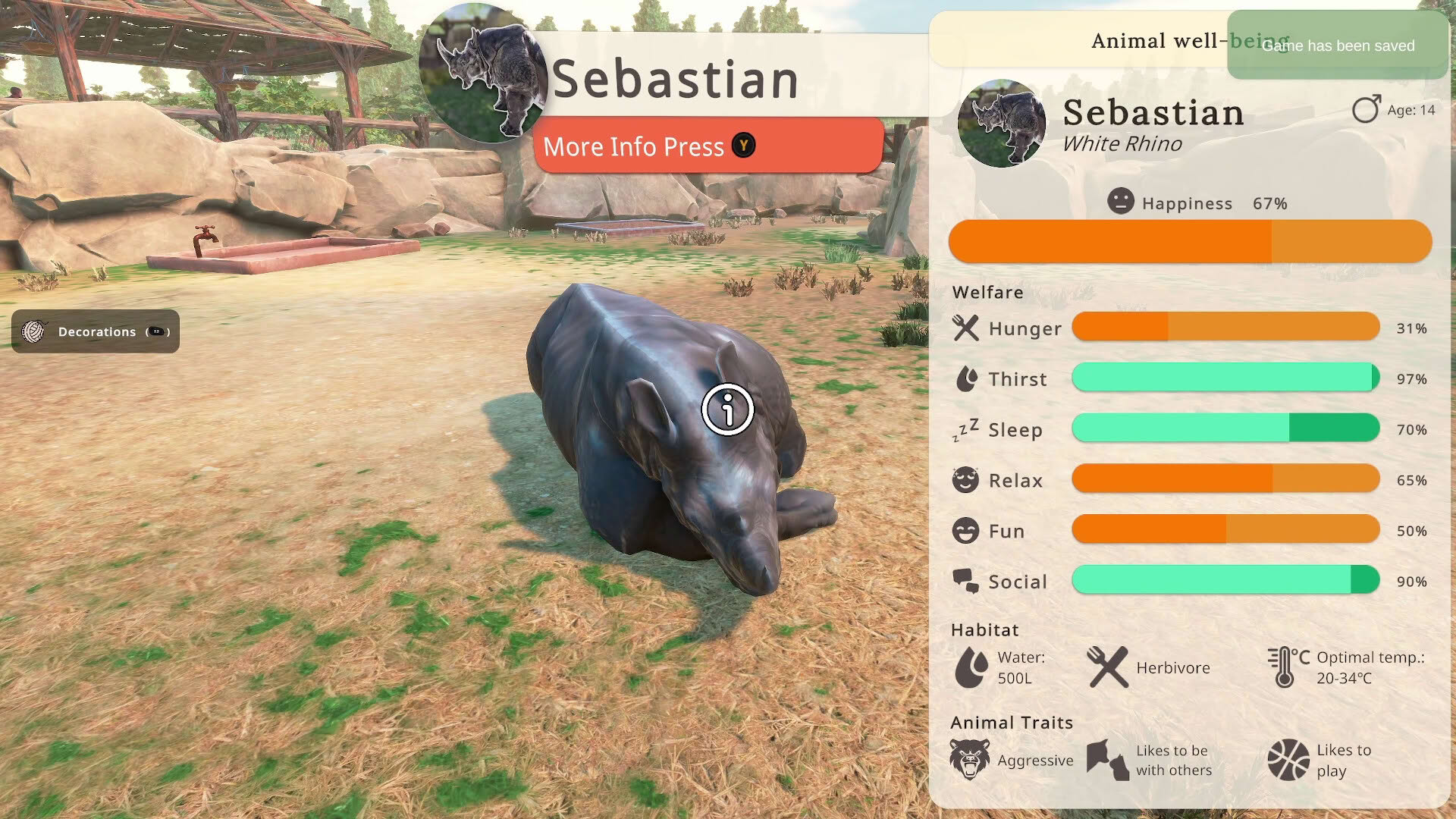 Screenshot for Zoo Simulator