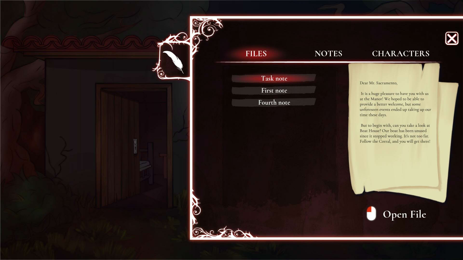 Screenshot for Scarlet Manor: The Heir