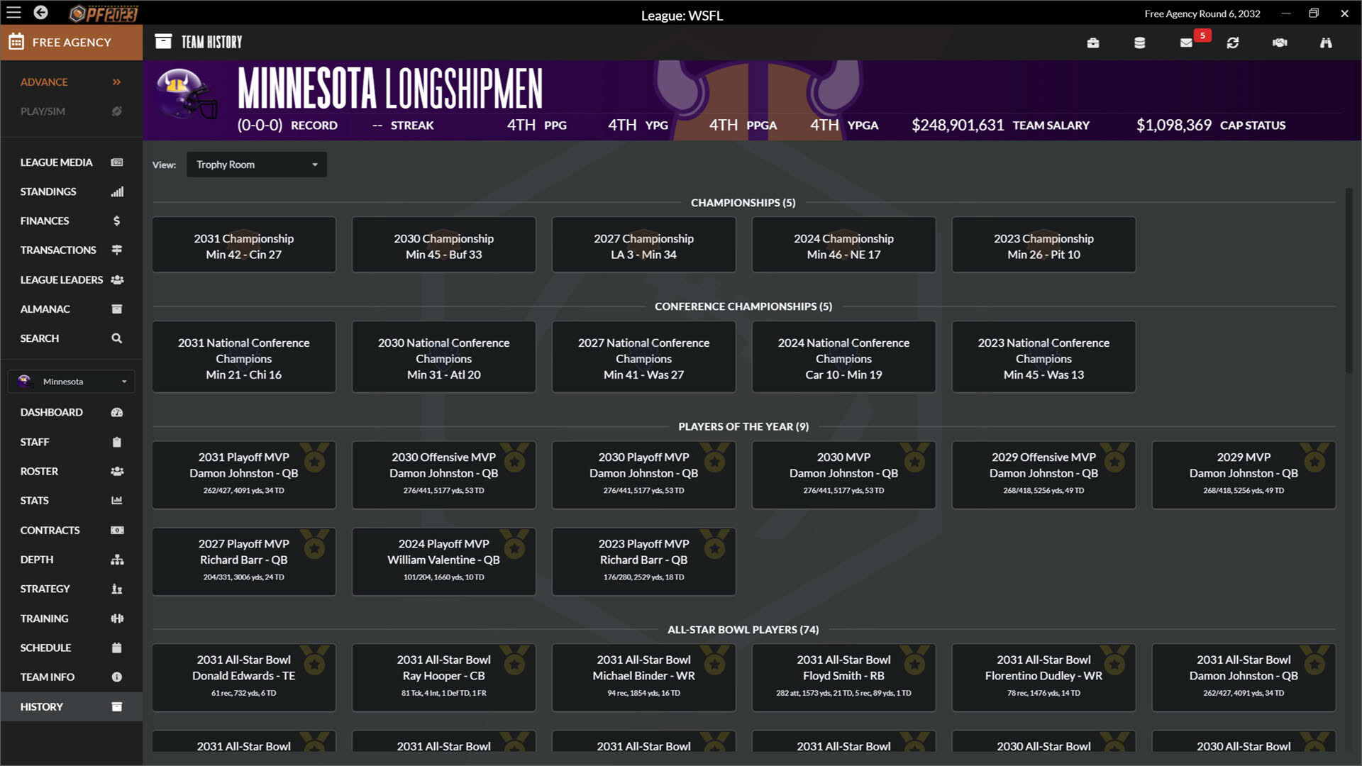 Screenshot for Draft Day Sports: Pro Football 2023